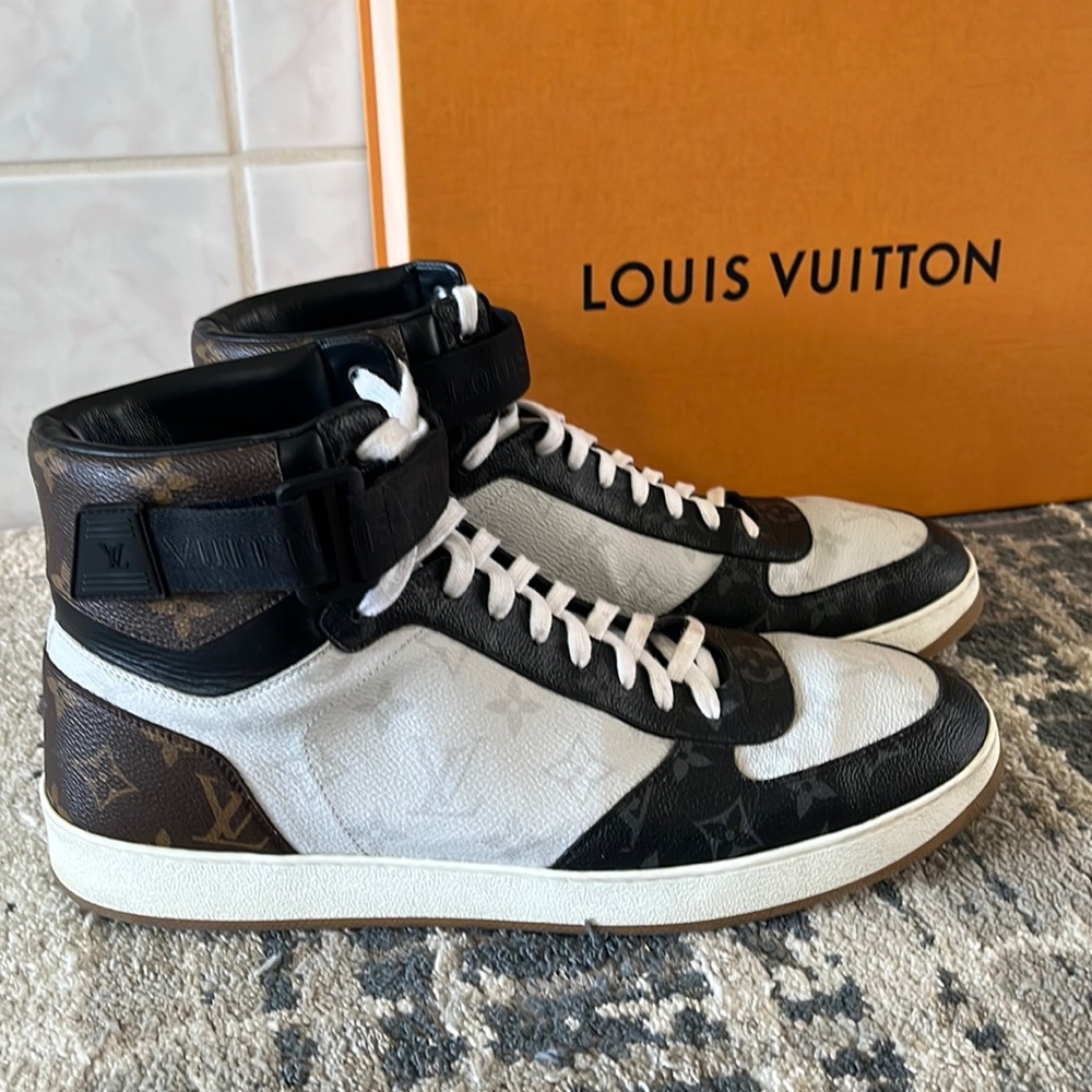 Louis Vuitton Rivoli 11 Kim Jones Virgil monogram high tops sneakers Virgil dior